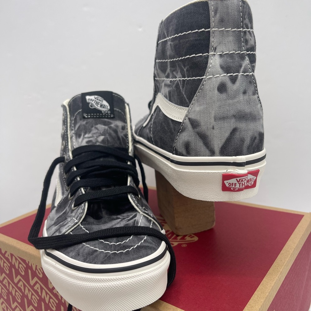 Vans Men’s Sk8-Hi Tapered (Denim Destroy)Black/ Marshmallow Sneakers
VN0A4U169FL - Picture 8 of 16